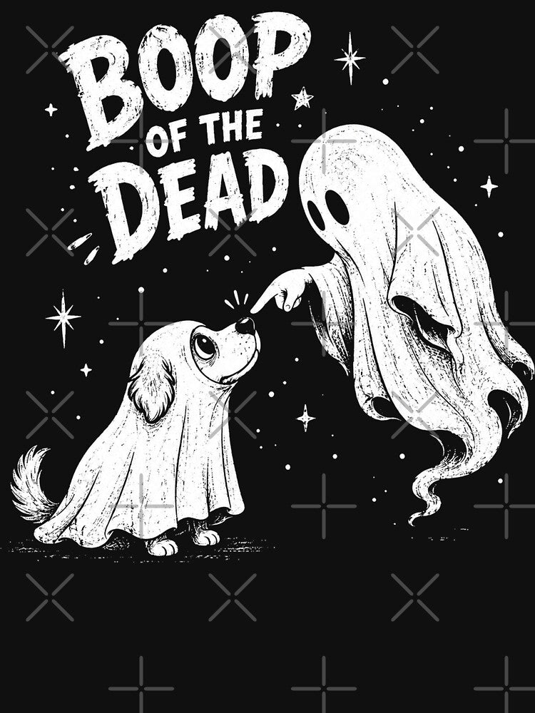 Boop of the Dead Funny Ghost Dog Halloween by will freed18