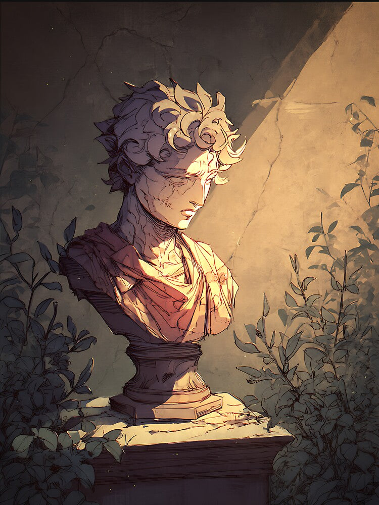 Dark Academia: Scholarly Roman Bust by bapupa