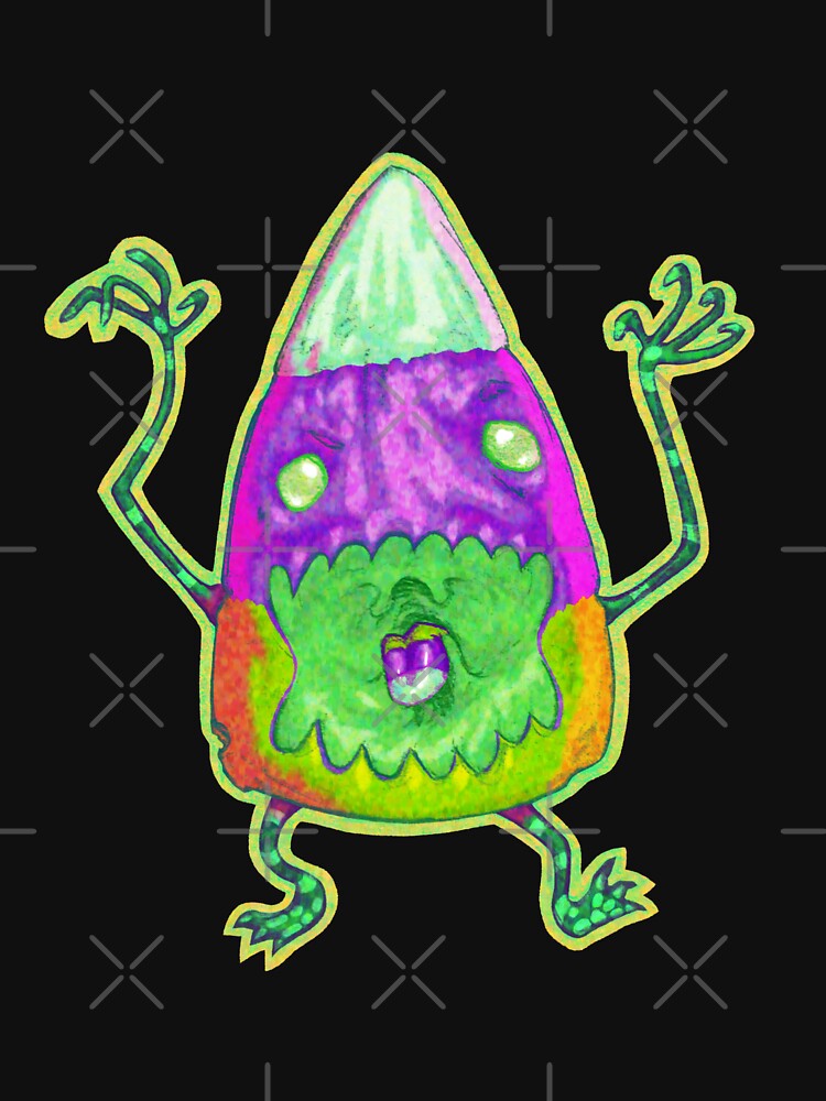 Halloween Candy Corn Monster Zombie by RHokeArt