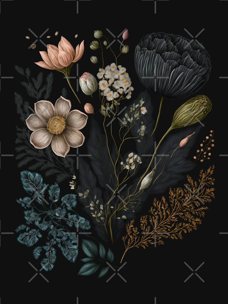 Dark Academia Botanical Art by Enyr