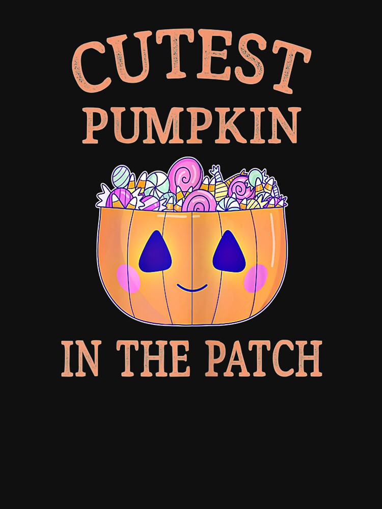 Cutest Pumpkin In The Patch Halloween Girls Kawaii by Jonathanhagerst