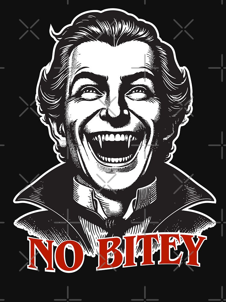 No Bitey – Funny Dracula Vampire Halloween Design by Butter Creative