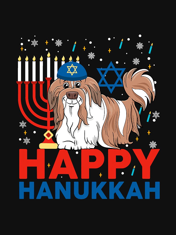 Happy Hanukkah Shih Tzu Jewish Shih by NeverLoseSF