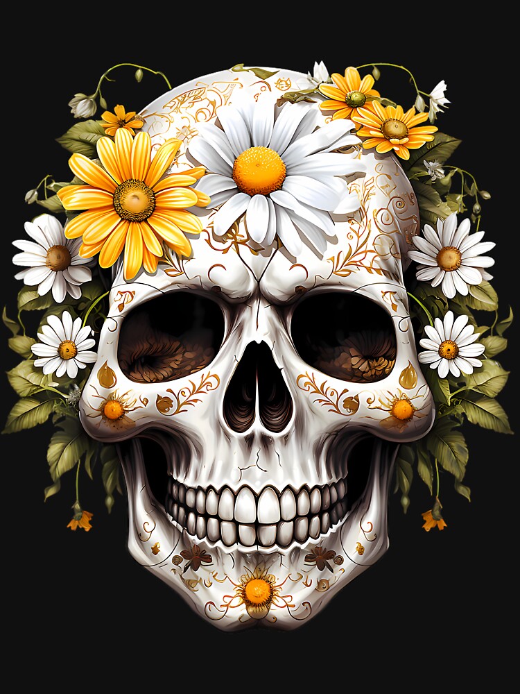 Dia De Los Muertos Sugar Skull Day Of The Dead Halloween by DreaverDelights