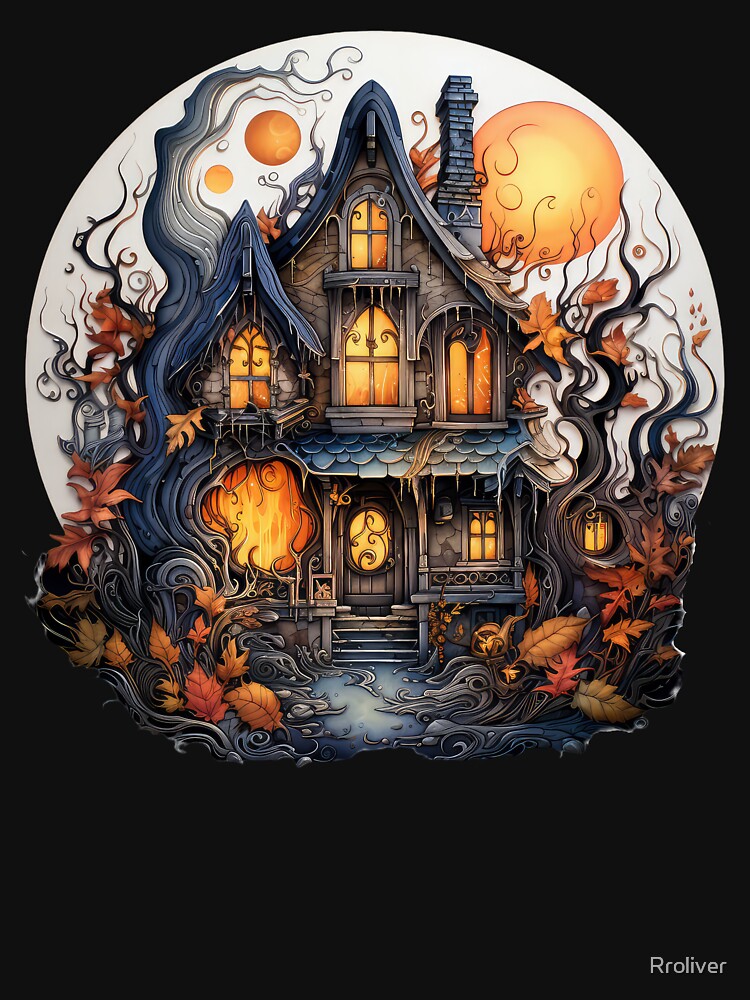 Haunted House, Spooky Halloween House, Scary Old House by Rroliver