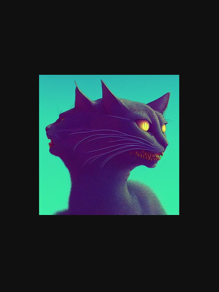 Creepy demon cat by Mission-Cat