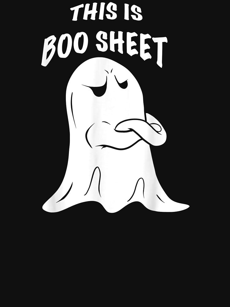 This Is Boo Sheet Funny Halloween Ghost Costume by Theodorefletche