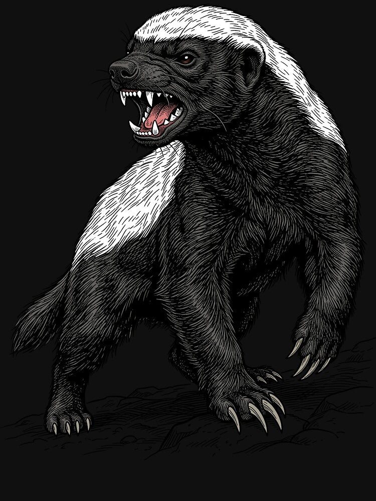 Honey Badger by krabbaraban