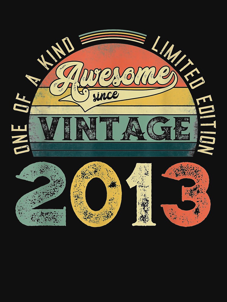 8 Years Old Distressed 2013 Vintage 8th B Day Retro Gifts by charissamo77