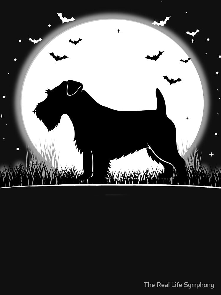 Sealyham Terrier Dog – Halloween Moon Silhouette by The Real Life Symphony