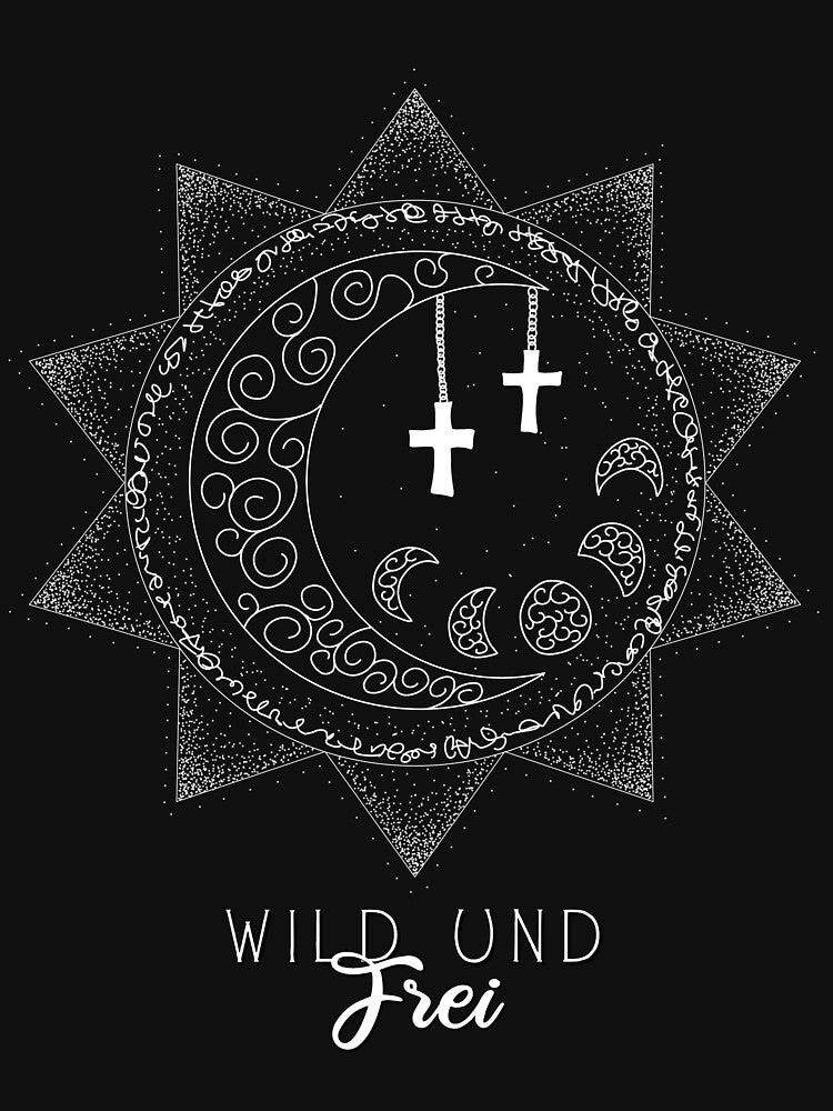 Wild And Free Lunar Phases Moon Sun Geometric by AOCreativeProd