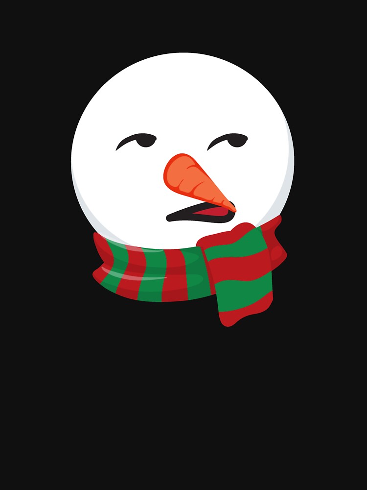 Snowman Emoticons Unamused Snowman Christmas Emoticon Gear by DynamicDesign