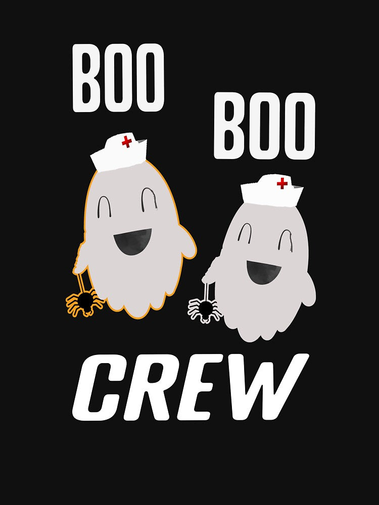 Boo Boo Crew Funny Halloween Nurse Ghost by SharpThreadZ
