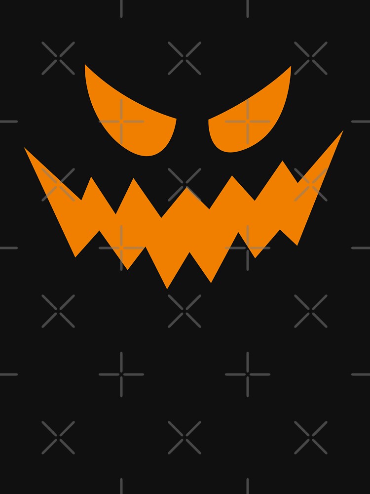 Halloween evil pumpkin face Funny Boys Girls Kids Gift by Aysel's Designs