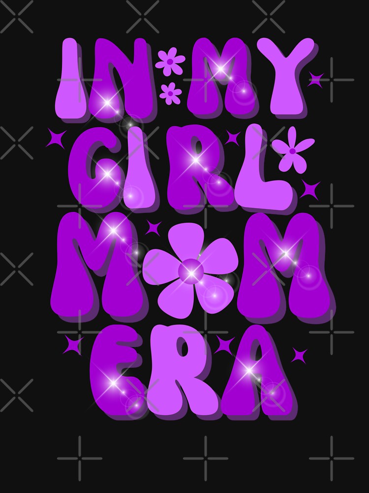 Girl Mom Era purple mama era lover Groovy Mom Of Girl by Manara  -Art