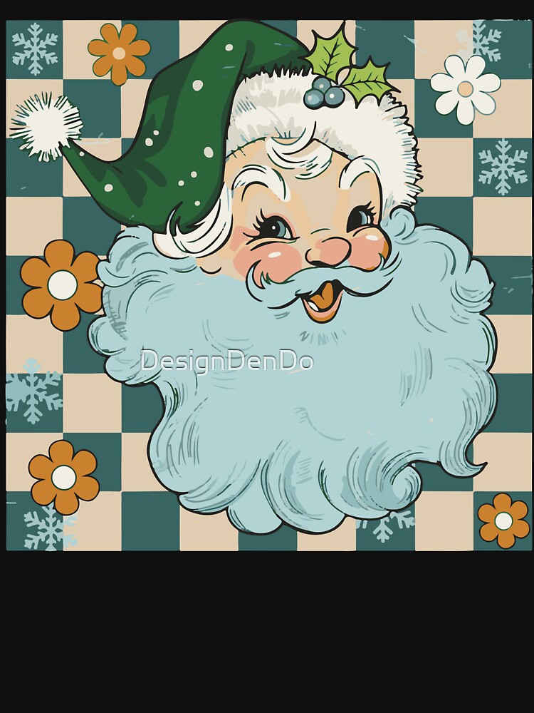Christmas Retro Santa Claus, Retro santa, Merry Christmas, Retro Christmas, Christmas, Retro Christmas by DesignDenDo ⭐⭐⭐⭐⭐