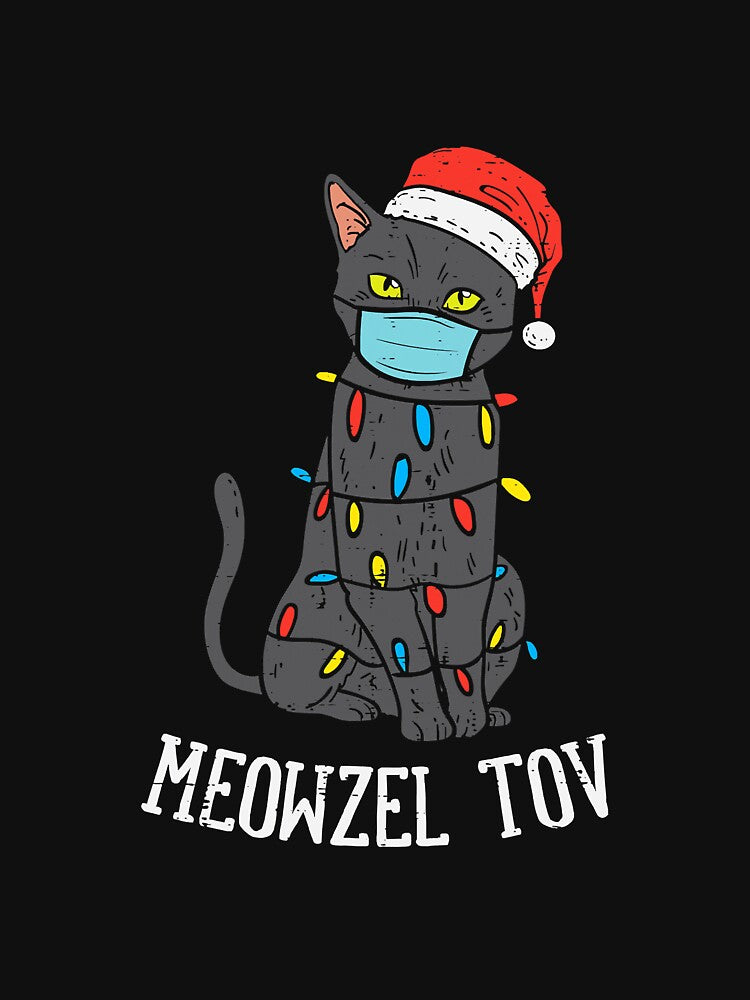 Meowzel Tov Santa Black Cat In Mask by unassertive19