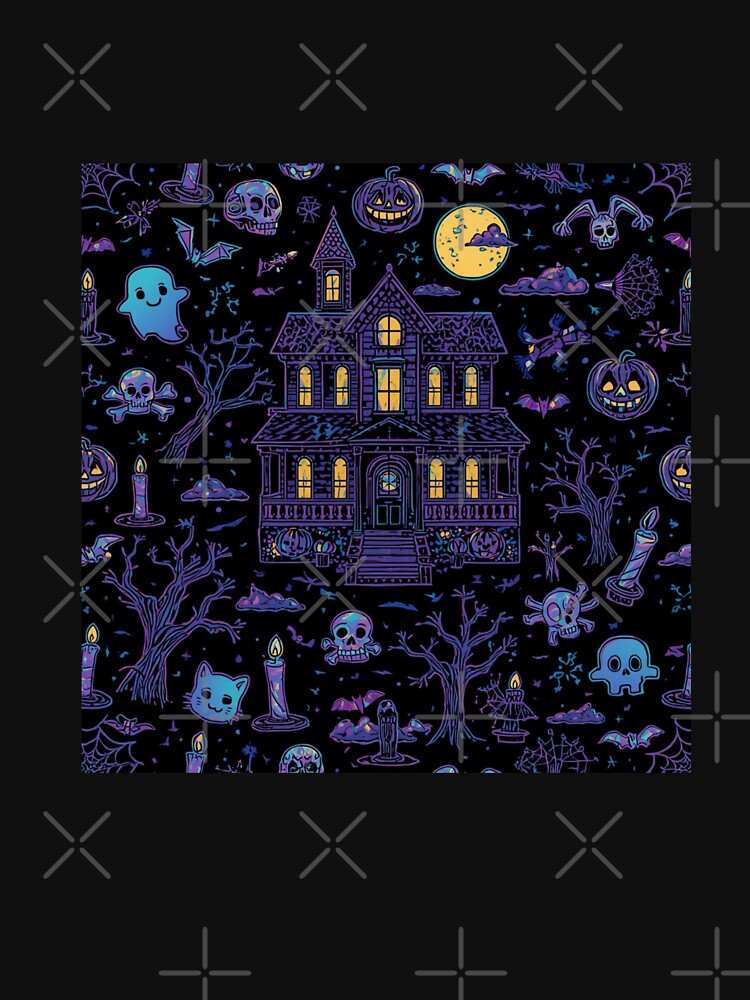 Haunted mansion spooky pattern by DuliDoodles