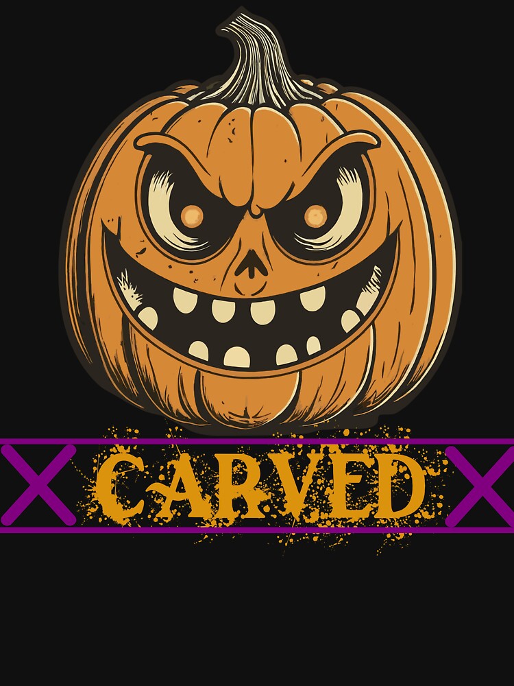 Vintage Gothic Halloween Jack O Lantern Pumpkin carving Event by TheInkyOwl-TIO