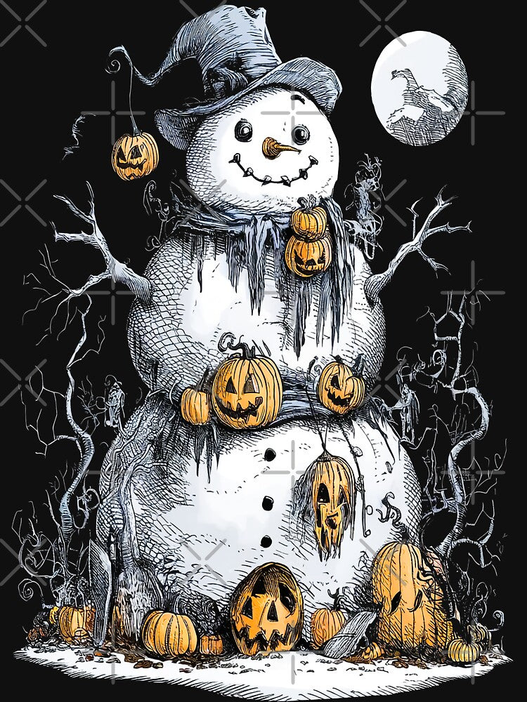 Snowman in a Halloween Costume by Mosaic-97
