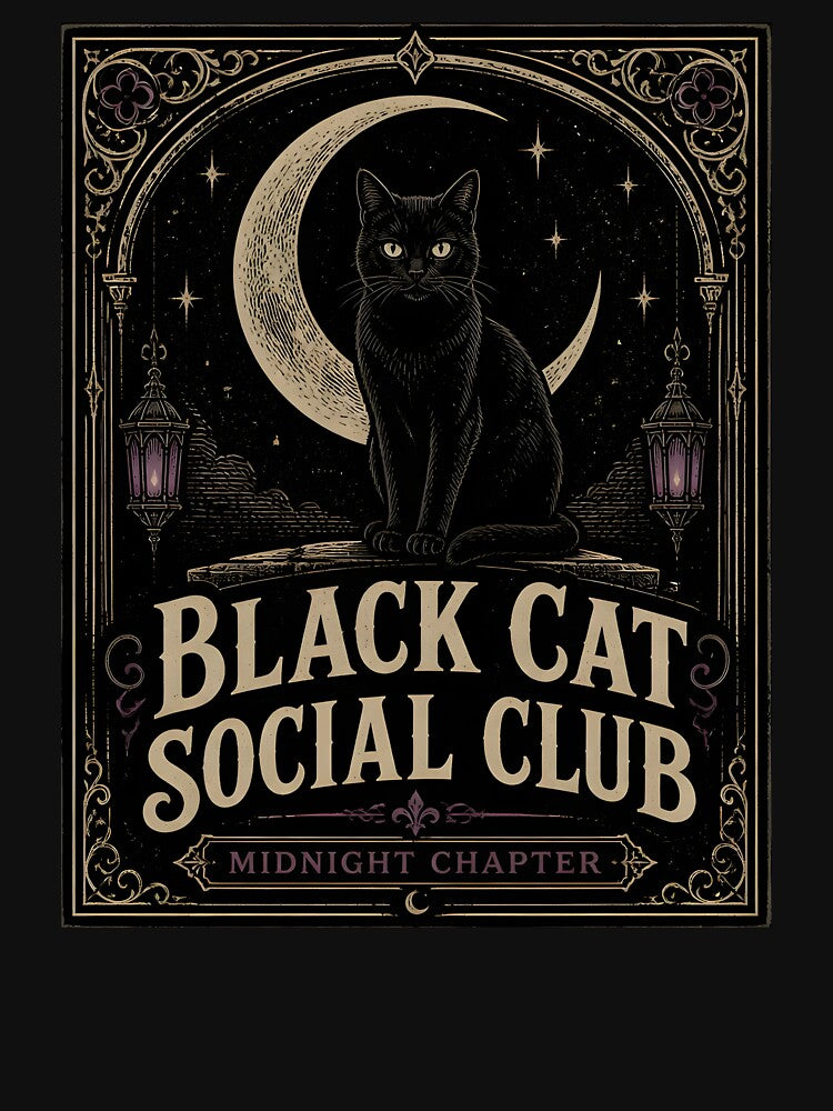 Black Cat Social Club Midnight Chapter Gothic by OliviaHayesArt