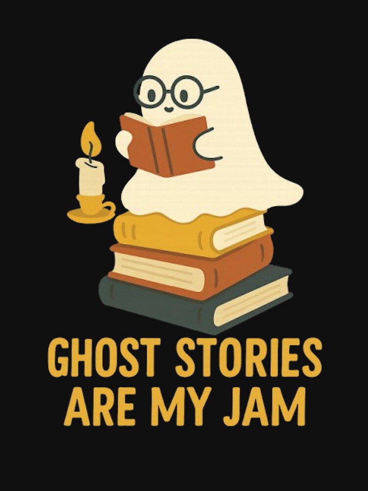 Cute Ghost Reading Books – Cozy Halloween Aesthetic for Book Lovers by kakaworld