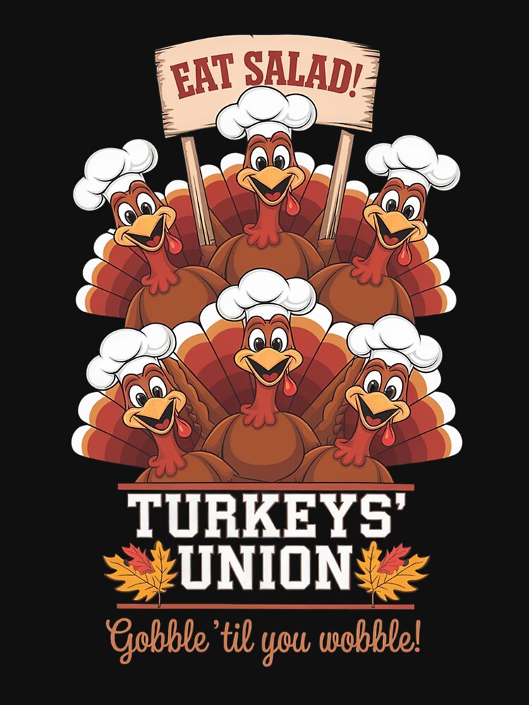 Eat salad, Turkeys' Union by Digital Art and Funny Pets