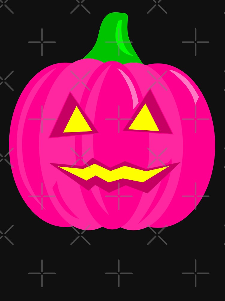 creepy halloween pumpkin pink by Gossip Rag