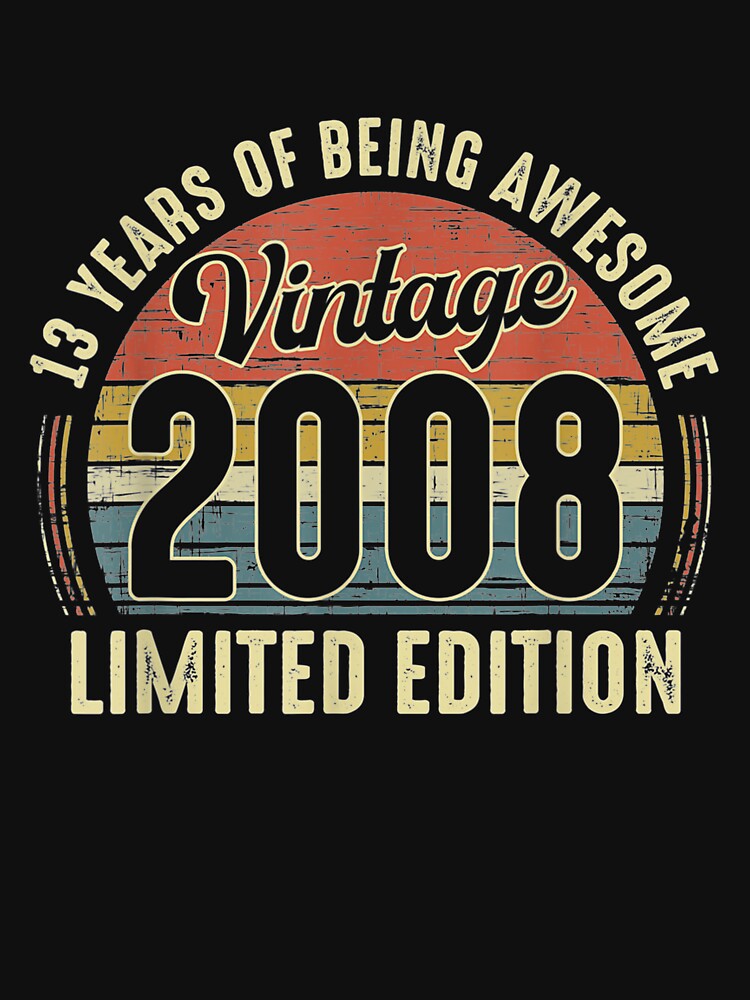 Vintage 2008 Distressed 13 Year Old 13th Birthday Gift by lolahomya