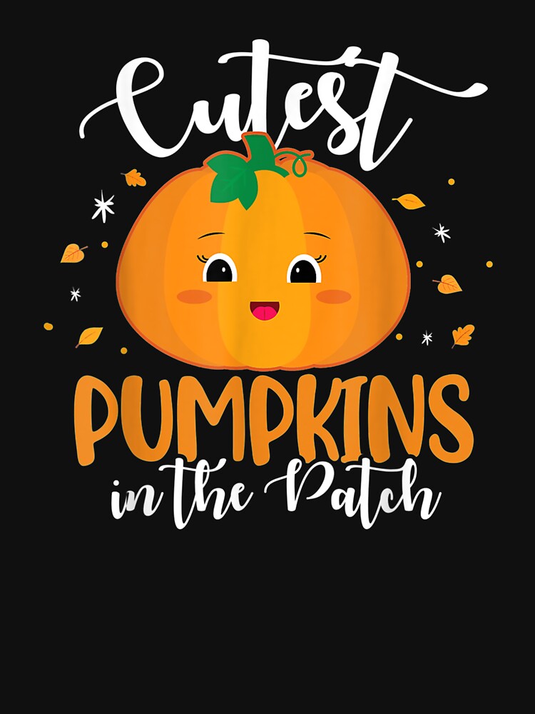 Cutest Pumpkin In The Patch Cute Halloween Girls Boys Kids by Jonathanhagerst