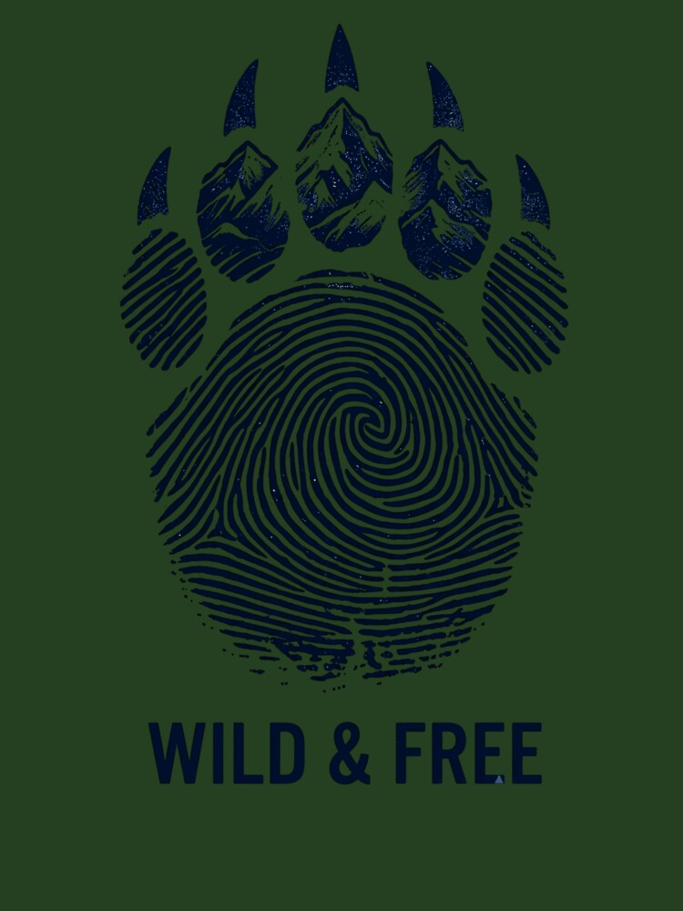Wild & Free Mountain Bear Paw Print by Gabe1983