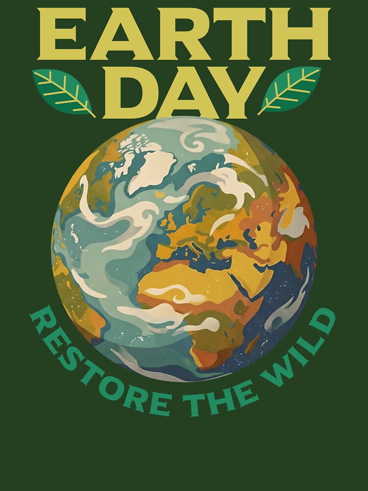 Earth Day Restore the Wild Nature Conservation Aesthetic by LinaValearte