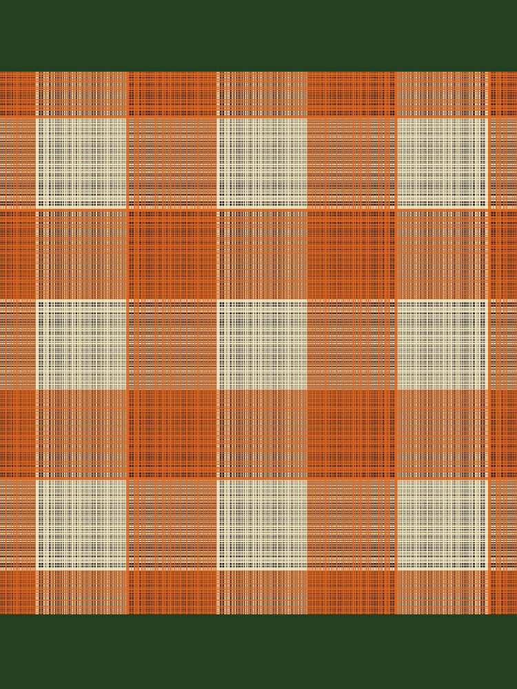 Woven Texture Farmhouse Buffalo Check in Cream + Pumpkin Spice by YesterdayColl