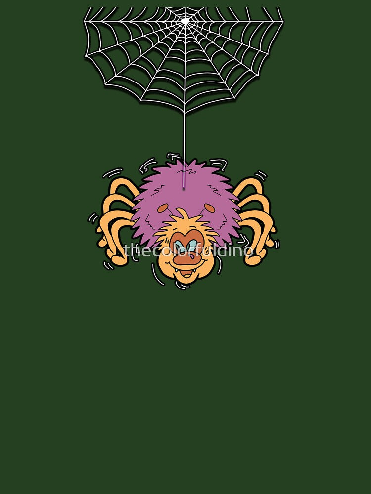 Purple Spider | Die Cut | Retro Halloween by thecolorfuldino