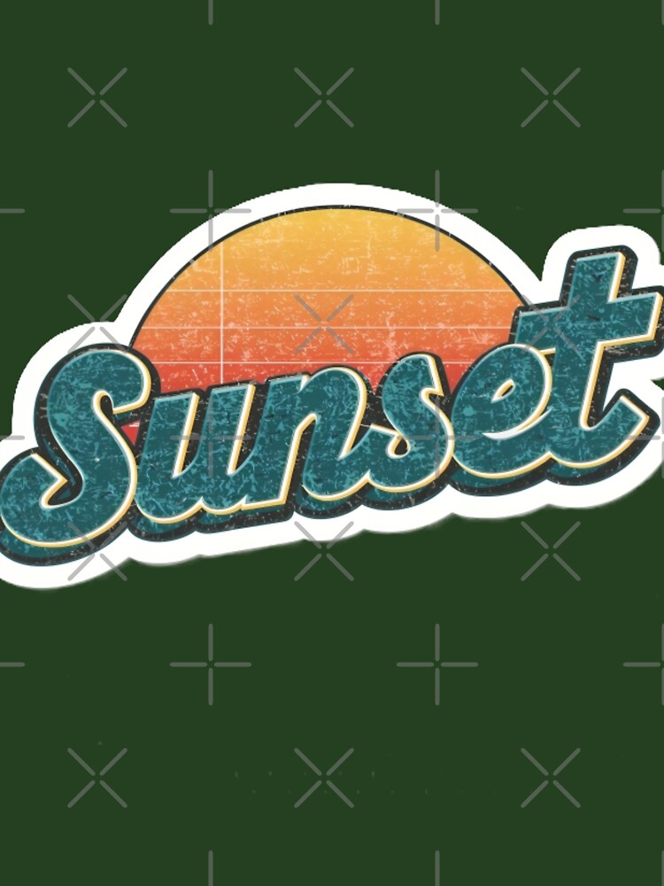 Retro Sunset Vintage Typography Design by Ashish66K