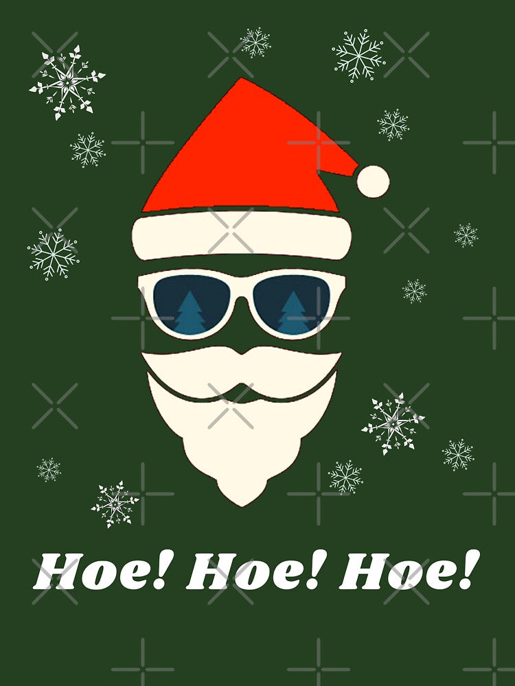 Hipster Santa With Sunglasses Hoe! Hoe! Hoe! by TeensArts