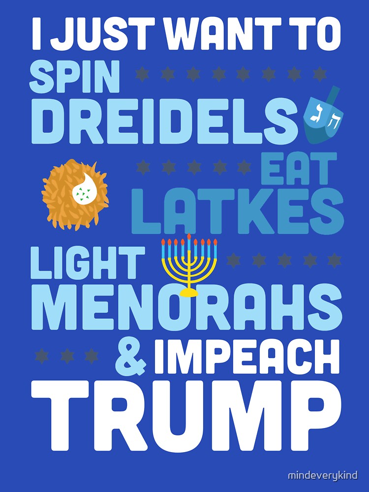 Funny Political Hanukkah Shirt : Impeach Trump Shirt for Chanukah by mindeverykind