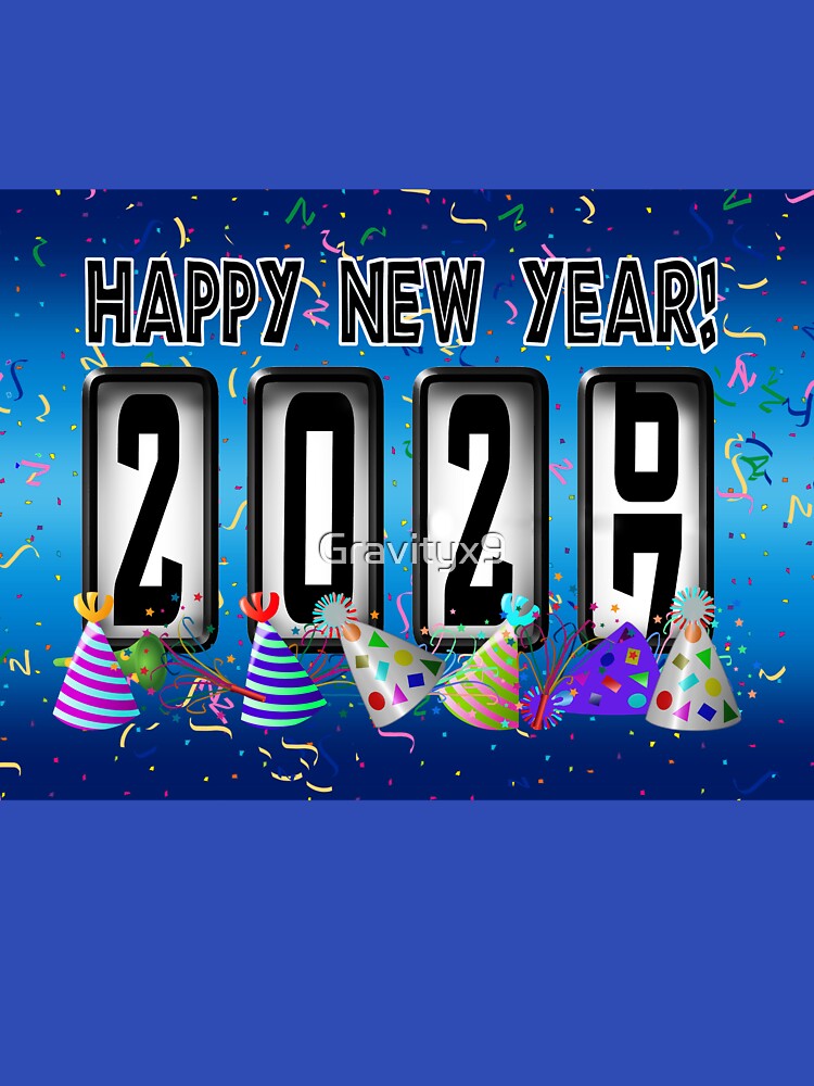 New Years Odometer Party Hats 2027 by Gravityx9