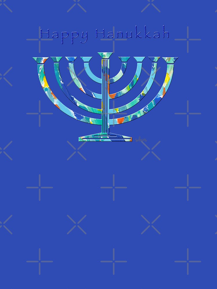 Hanukkah Menorah 12218 by mandalafractal