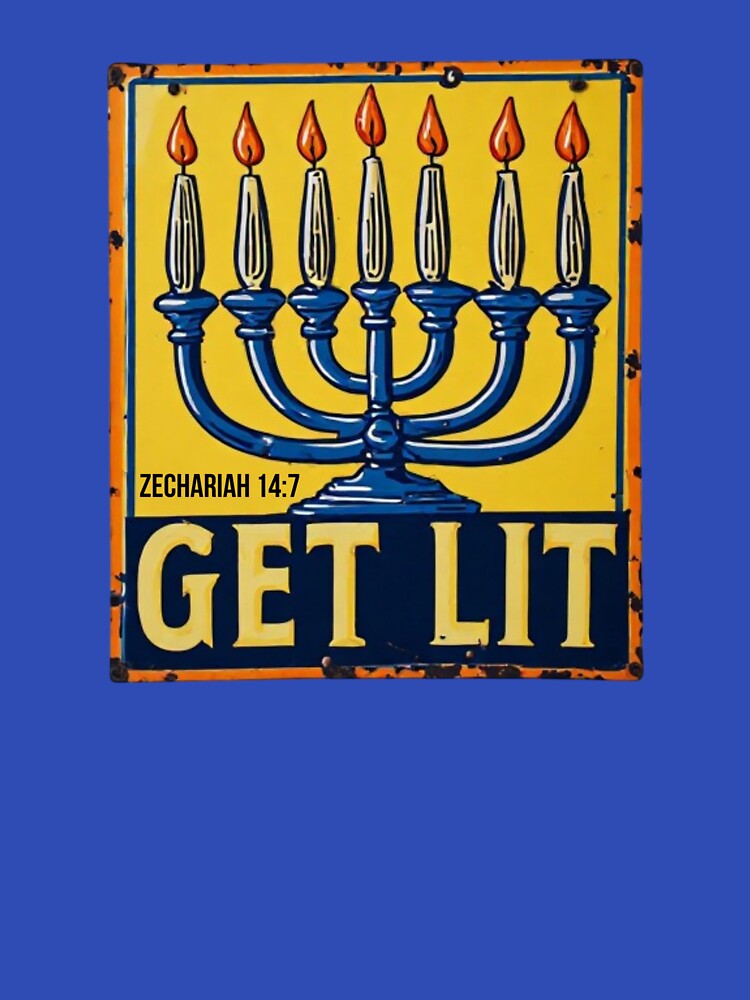 Chanukah Get Lit Menorah by scripturehood