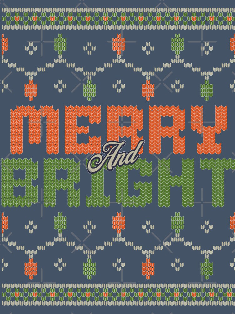 Merry and Bright - Ugly Christmas Sweater by Sumi's Doodle Store