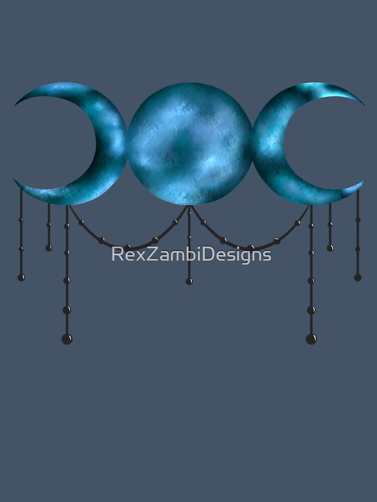Blue Moons Charm by RexZambiDesigns