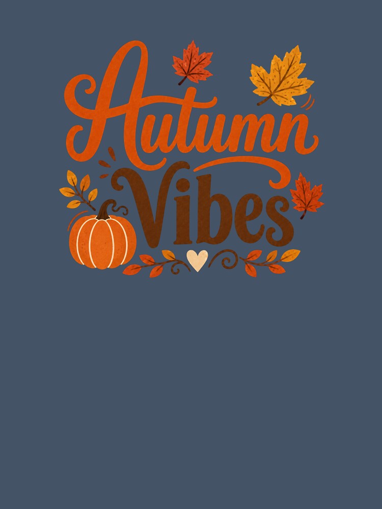 Autumn Vibes Pumpkin Fall Leaves by Sed94
