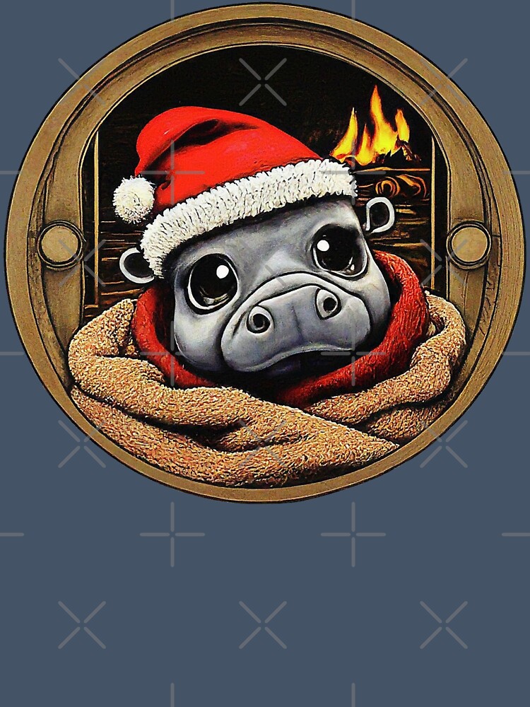 Comfy Christmas Hippo by league95
