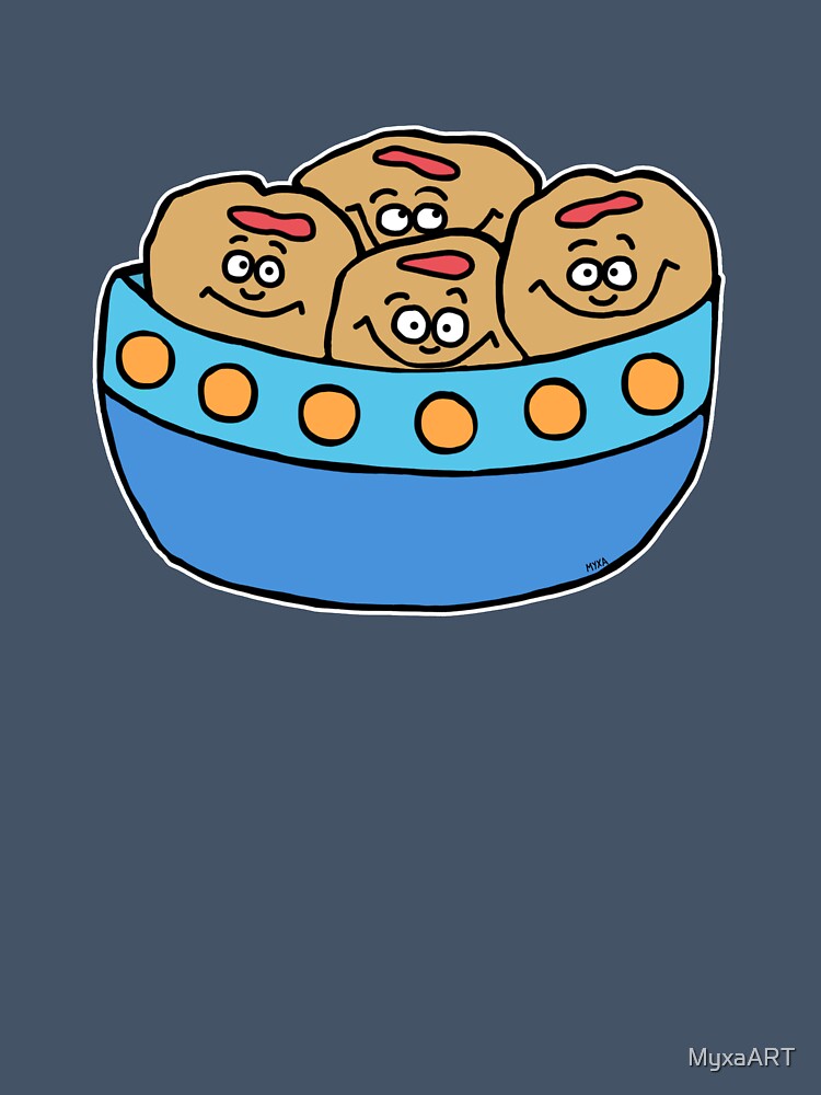 Cute Sufganiyot Donuts Sticker | Funny Hanukkah Food Cartoon by MyxaART