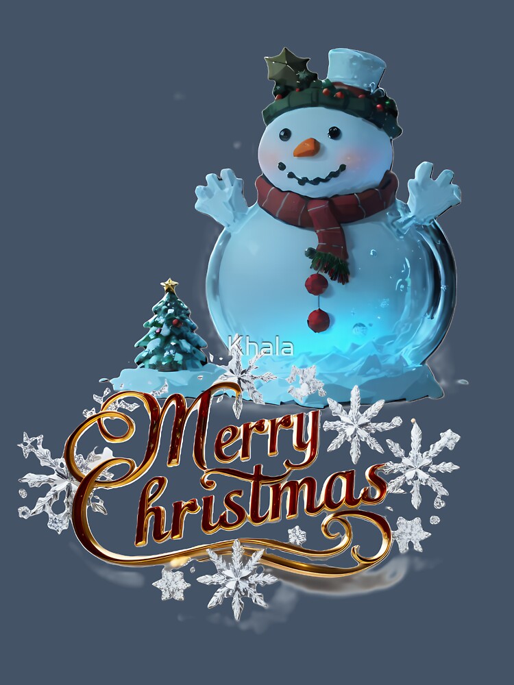 Merry Christmas Snowman by Khala