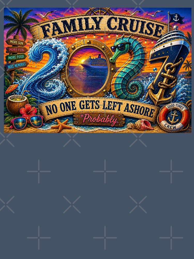 TRAVEL COLLECTION - FAMILY CRUISE - 2027 - NO ONE GETS LEFT ASHORE - PROBABLY v2 by WheelieGdArt