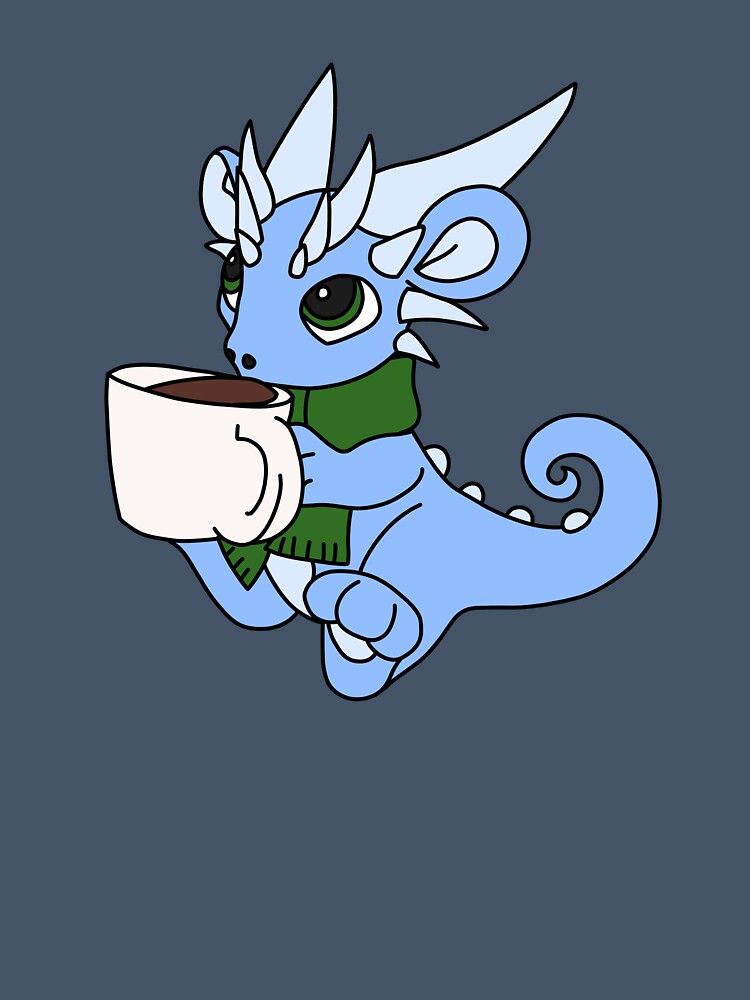 Dragon Drinking Cocoa by vakariandesigns