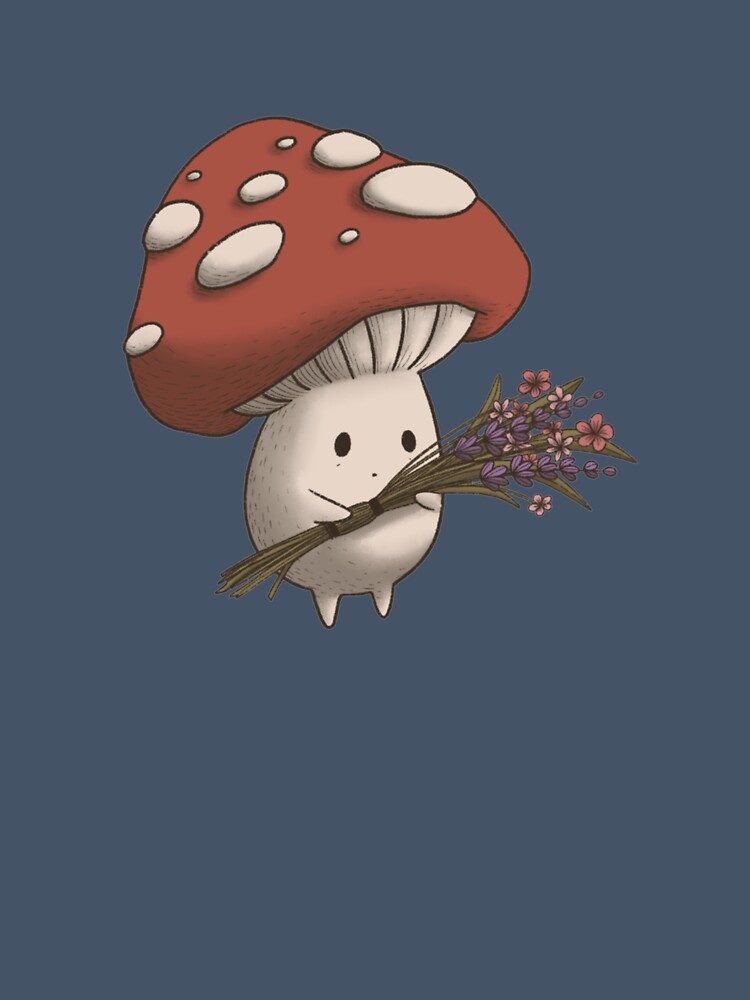 Little Mushroom with Flowers by HuntingForTeeth