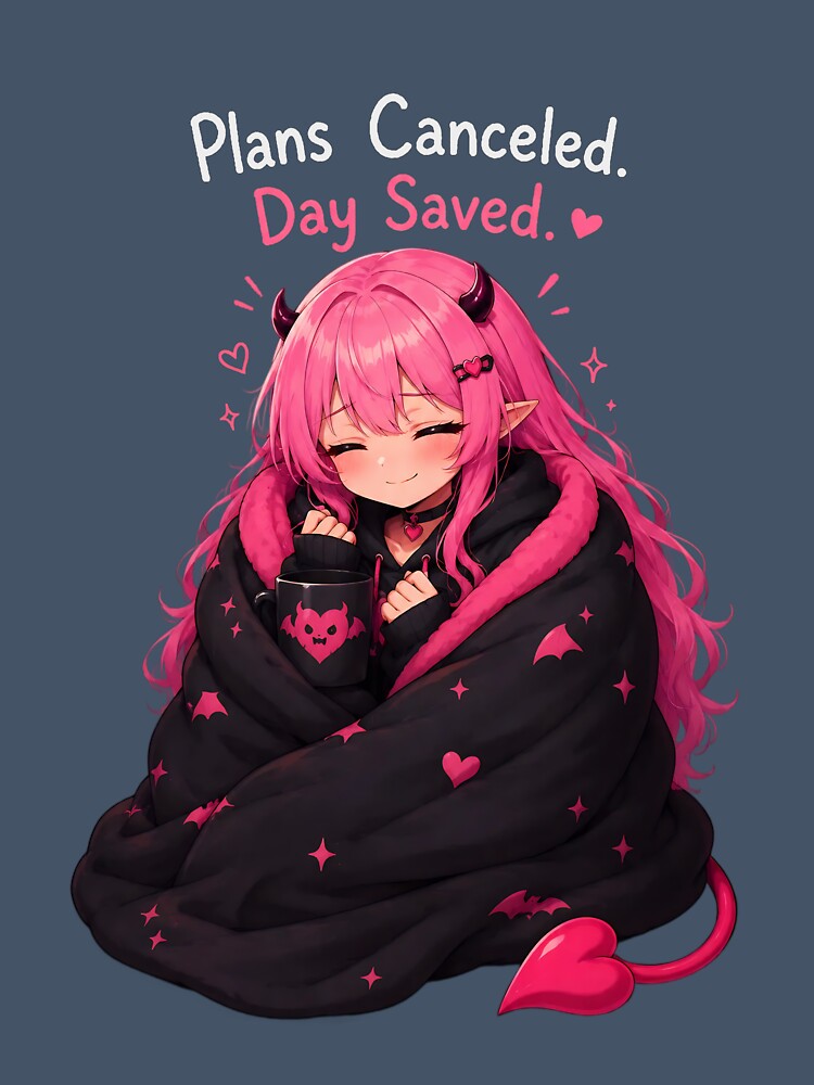 Plans Cancelled, Day Saved – Cute Introvert Cozy Demon by Noxie Cozy Studio